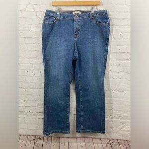 Tommy Hilfiger Denim Womens Plus Size 16 Straight Leg High Waisted Jeans